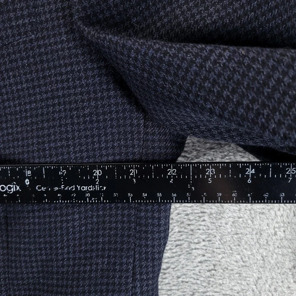 Lauren Ralph Lauren Blazer Mens 44R Blue Wool Check Sport Coat Houndstooth